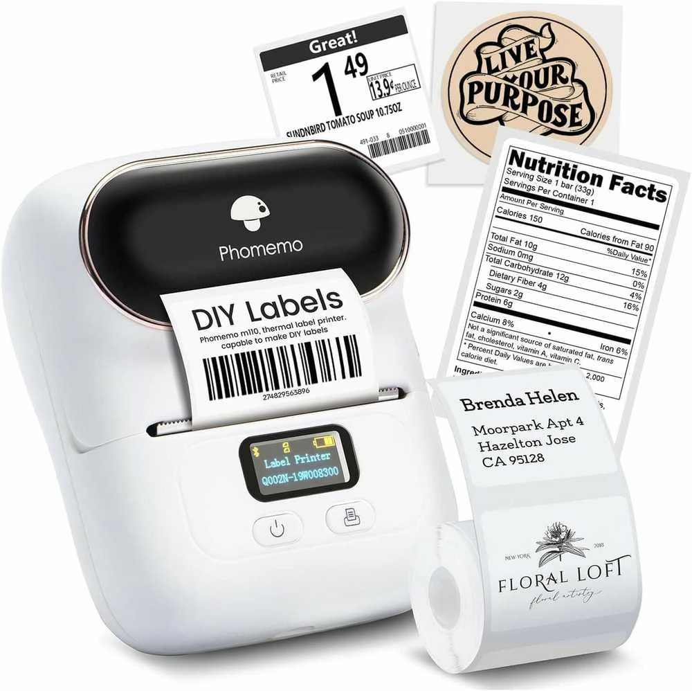 Extralink Mini Label Spausdintuvas, Baltas