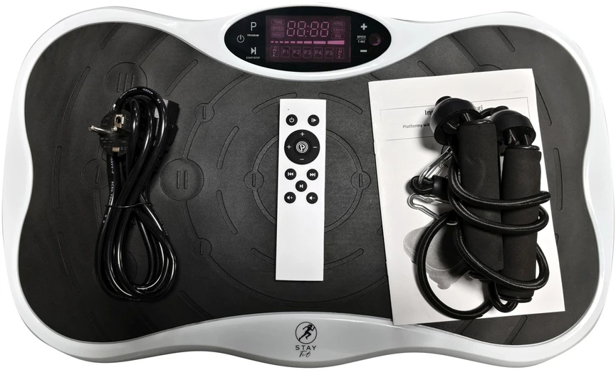 Extralink „Moonwalk Spin Move“ vibracijos platforma fitneso pratimams 200 W balta