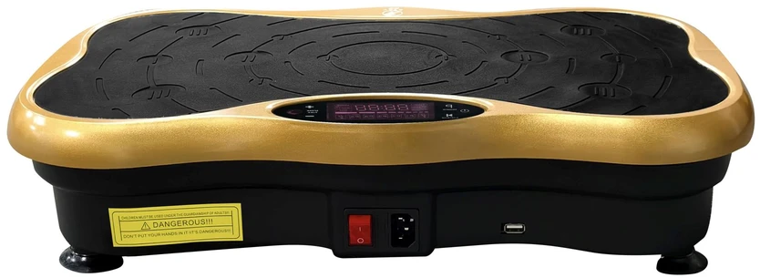 Extralink Moonwalk Spin Move Platofrma Wibracyjna do Ćwiczeń Fitness 200W auksinė