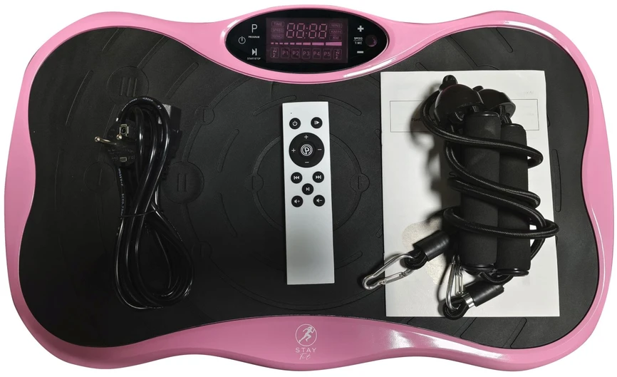 ExtraLink Moonwalk SpinMove Rožinė| Vibracinė platforma fitness pratimams | 200W (EX.99984)