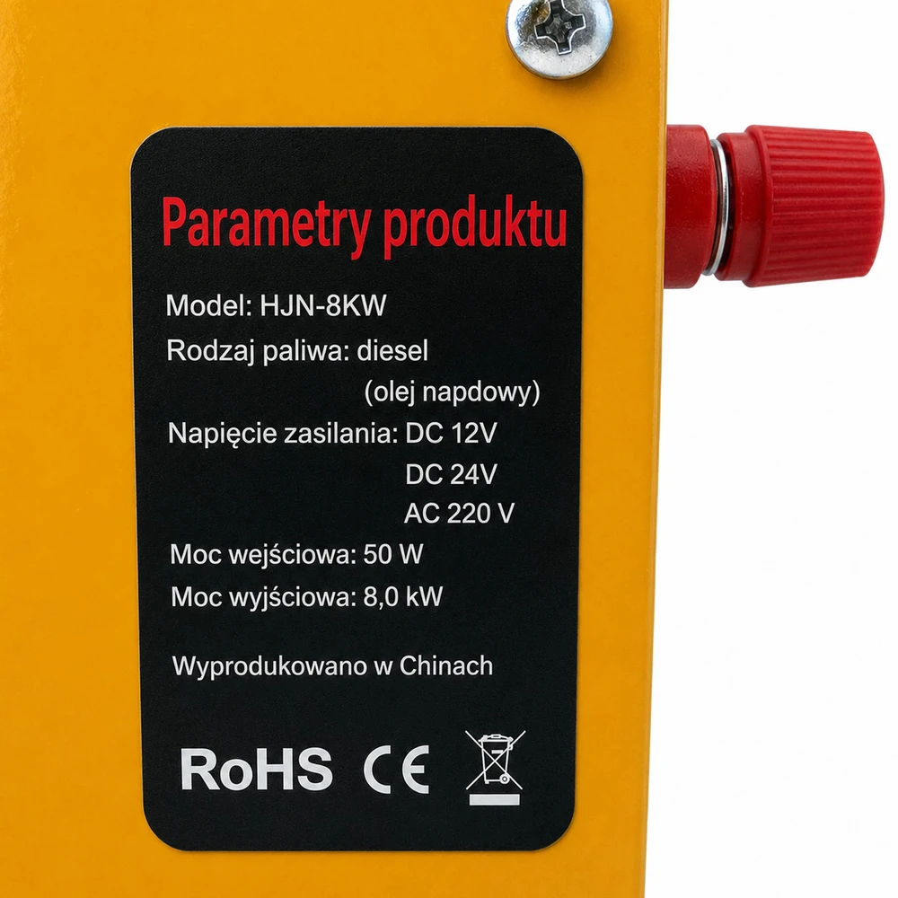 Extralink | Nagrzewnica Spalinowa | Dmuchawa Olejowa WEBASTO 8kW 12/24V Bluetooth