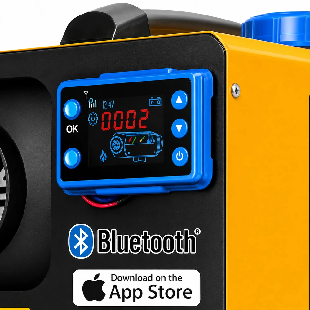 Extralink | Nagrzewnica Spalinowa | Dmuchawa Olejowa WEBASTO 8kW 12/24V Bluetooth