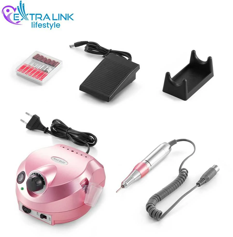 Extralink Nail Drill 202 Rožinė | Nagų grąžtas | 65W