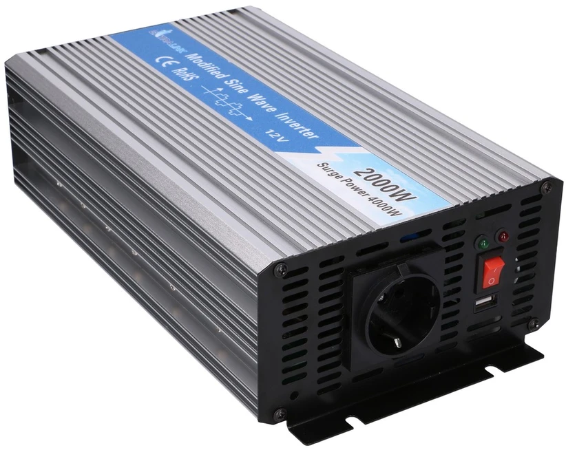 Extralink OPIM-2000W | Įtampos keitiklis | automobilinis 12 V, 2000 W modifikuotas sinusas