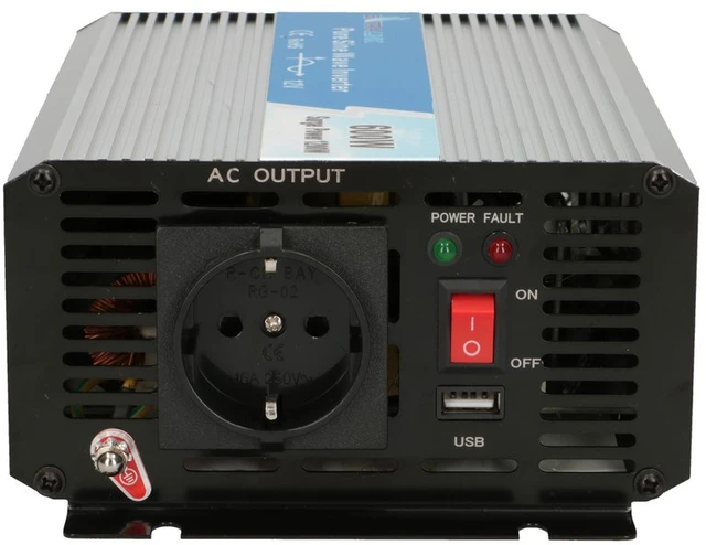 Automobilio įtampos keitiklis Extralink OPIP-600W 12V
