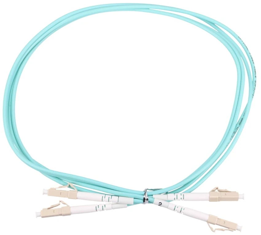 EXTRALINK Patchcord LC/UPC-LC/UPC MM OM3 dvipusis 3,0 mm 1 m