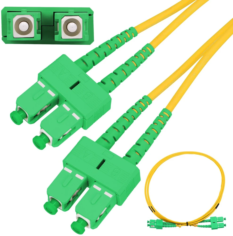 Extralink OPTIX ŠVIESOLAIDIO KOMUTACINIS LAIDAS SM 5M DUPLEX 9/125, SC / APC-SC / APC 3MM