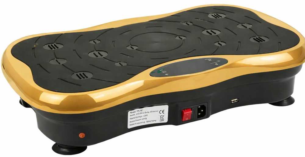 Extralink Moonwalk Spin Move Platofrma Wibracyjna do Ćwiczeń Fitness 200W auksinė