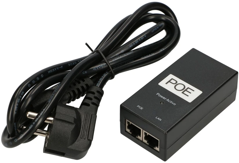 Extralink Maitinimo šaltinis PoE 24V 1A 24W 2xRJ45 su AC maitinimo laidu