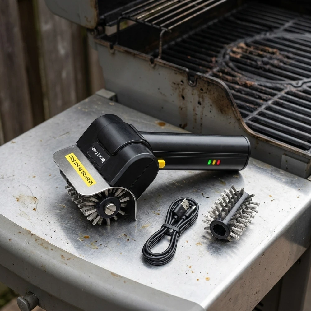 Powerlink by Extralink CleanGrill 360 | Elektryczna szczotka do czyszczenia grilla | USB-C