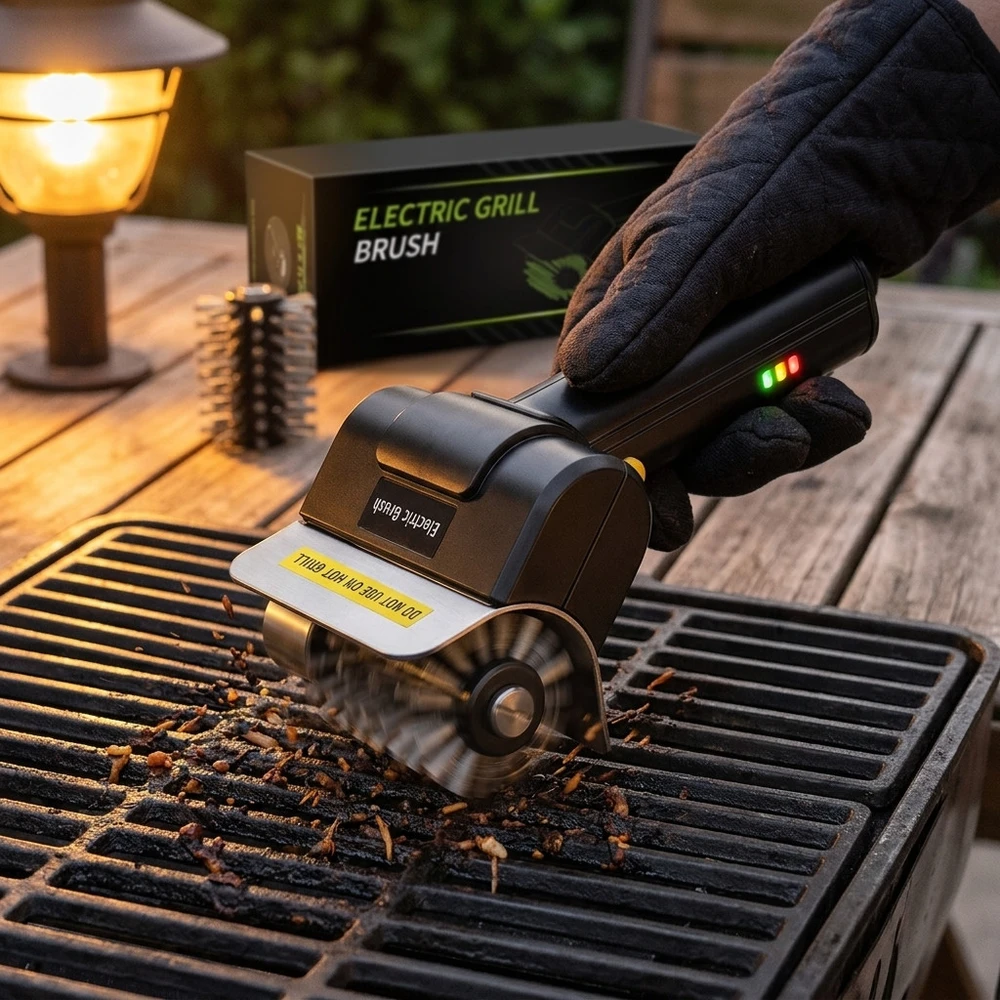 Powerlink by Extralink CleanGrill 360 | Elektryczna szczotka do czyszczenia grilla | USB-C