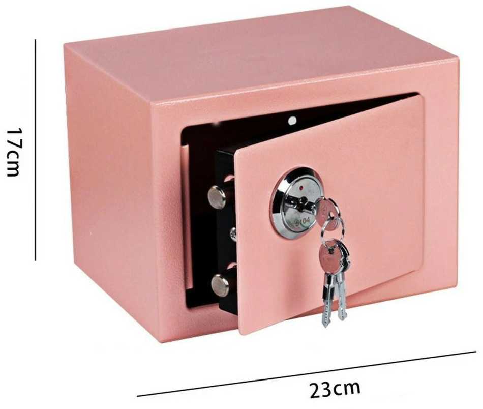 Extralink Home Seifas, Office Seifas, Key Locker, Security Cash Box, Rožinė, S-404