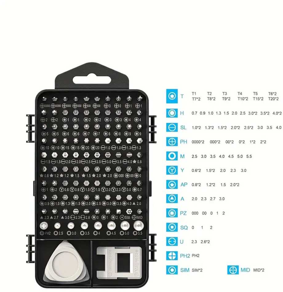 Extralink | Preciziniai atsuktuvai Rinkinys | torx atsuktuvai tikslūs atsuktuvai 115 in 1