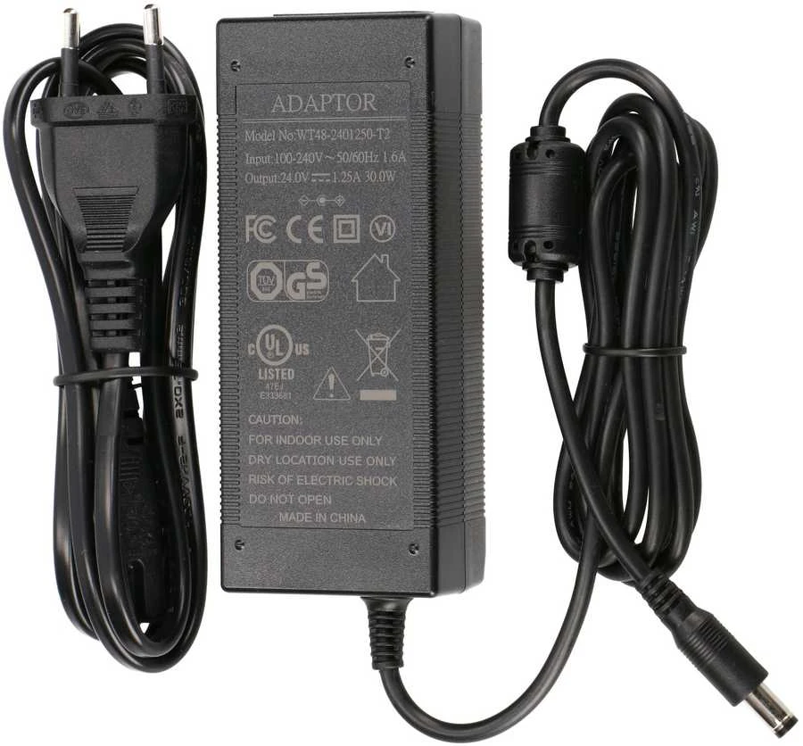 Extralink 24V 30W maitinimo šaltinis su kabeliais