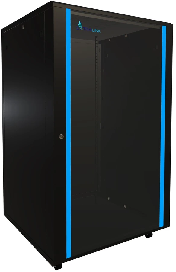 EXTRALINK 27U 800X800 stovima spintelė juodas
