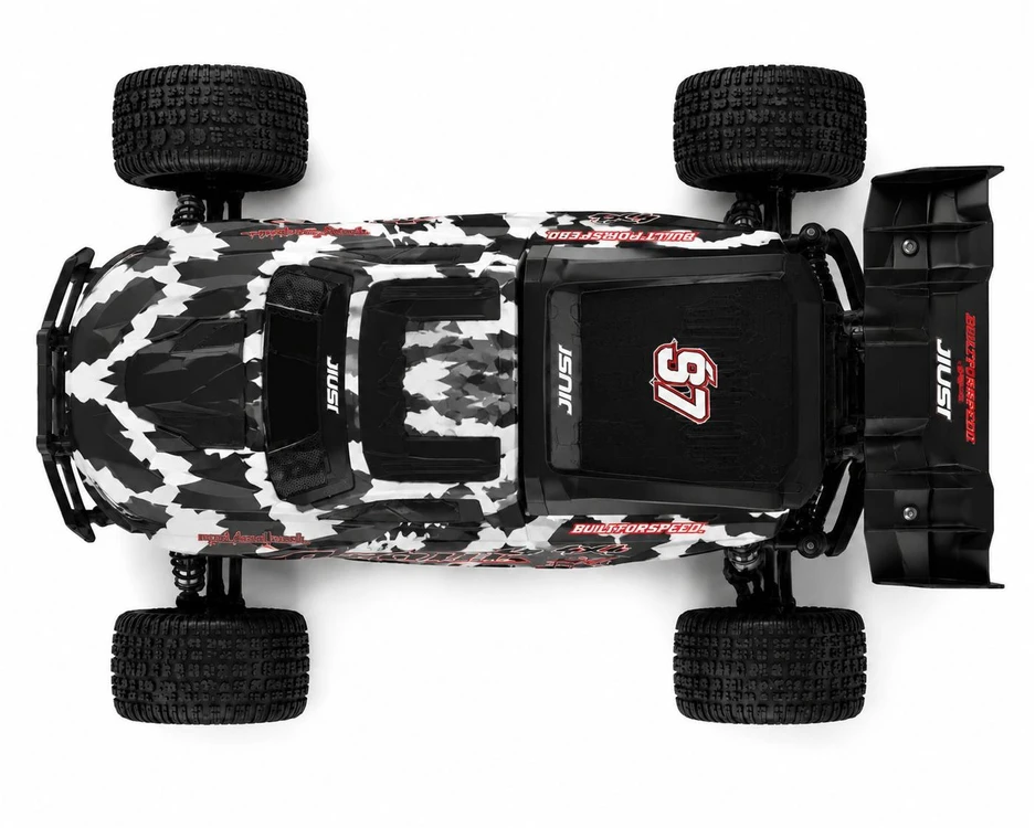 EXTRALINK RC SC10 remote-controlled car 1/10 brushless 4WD extreme truck juodas