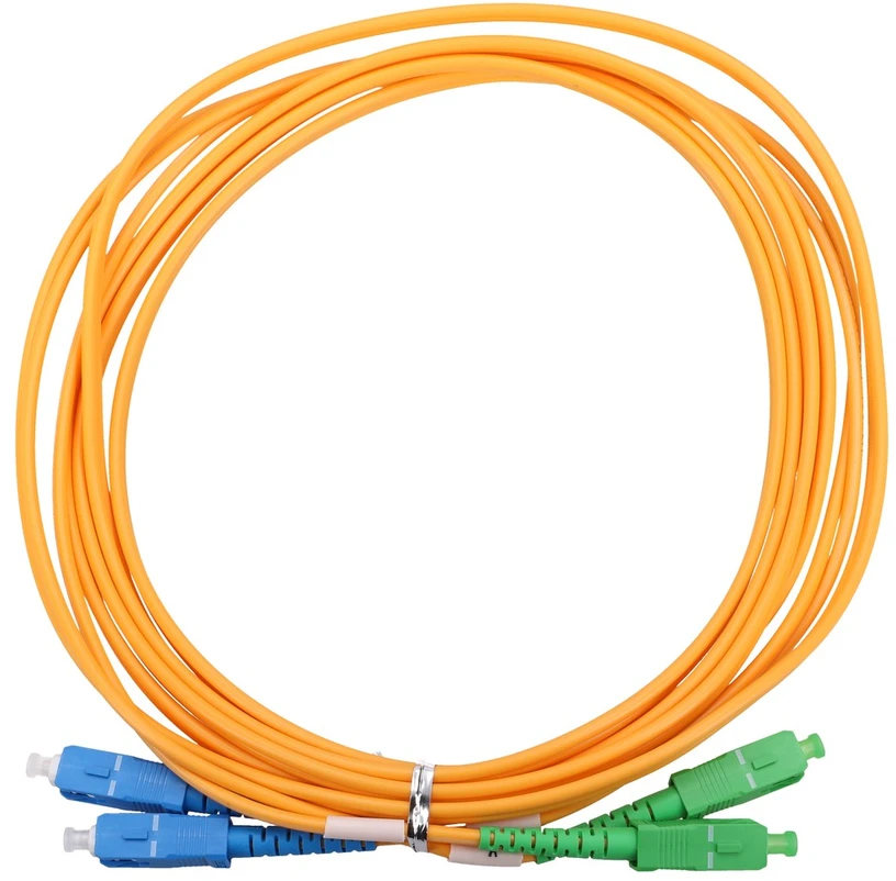 „Extralink“ SC/APC-SC/UPC jungiamasis laidas, vienmodis, dvipusis, G652D, 3 mm, 15 m