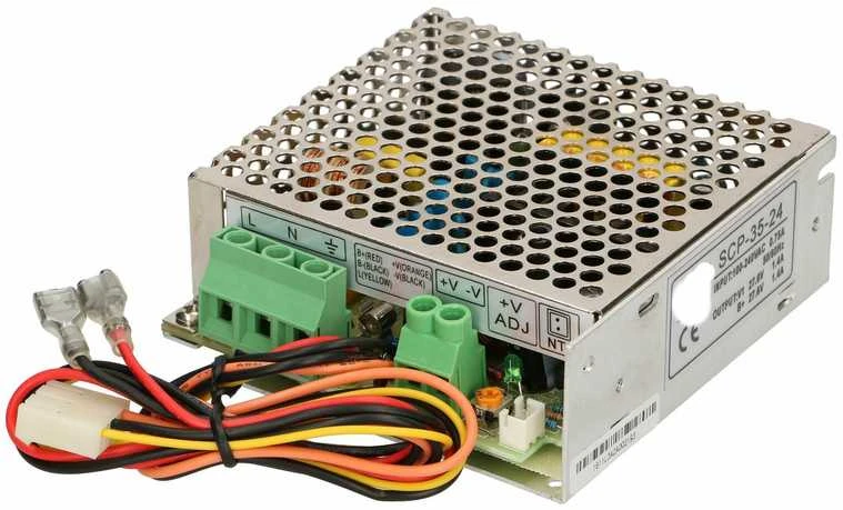 EXTRALINK SCP-35-24 maitinimo šaltinis su akumuliatoriaus įkrovikliu 27.6V 35W 24V
