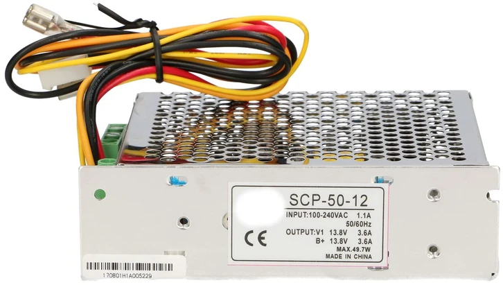 EXTRALINK SCP-50-12 maitinimo šaltinis su akumuliatoriaus įkrovikliu 13.8V 50W 12V
