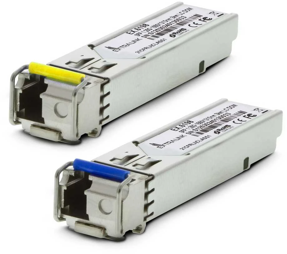 Šakotuvas Extralink 1,25 G WDM 1310 / 1550 nm 3 km LC SFP moduliai