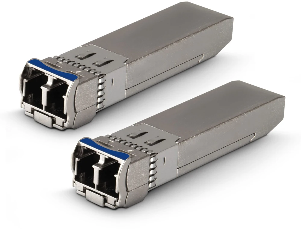 Šakotuvas Extralink SFP+ 10G 2-pack | Modulis SFP+ | 10Gbps, LC/UPC, 1310nm, 2km, single mode, DOM (EX.35917) tinklo siųstuvų-imtuvų modulis
