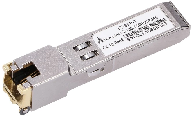 Šakotuvas Modulis SFP ExtraLink Modulis SFP 1.25G do RJ45 (EX.15081) - NUEXTSOM0015081