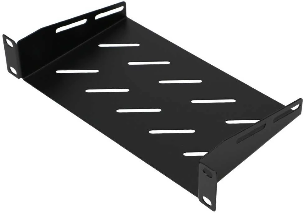 Extralink Lentyna 1U | Lentyna 10" stovo spintelėms | juoda