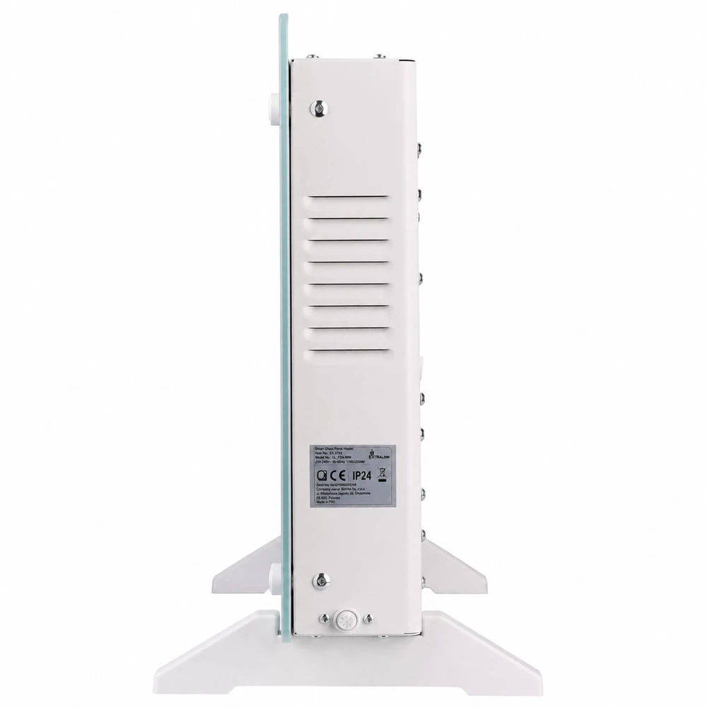 EXTRALINK SMART GLASS PANEL HEATER, Baltas, 2000W, WIFI, LPL-23A-WH