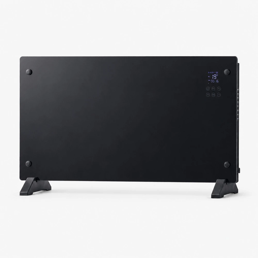EXTRALINK SMART GLASS PANEL HEATER, Juodas, 2000W, WIFI, LPL-23A-BL