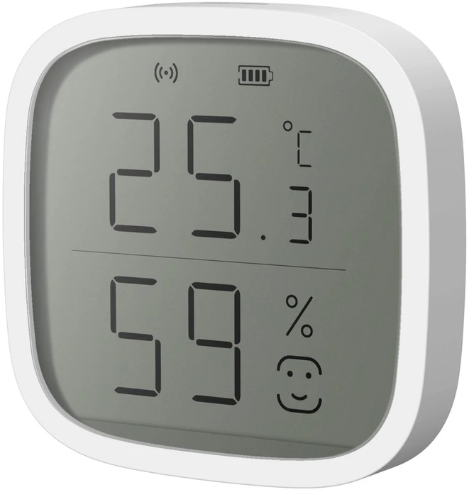 Išmanusis bevielis patalpos temperatūros ir drėgmės jutiklis, ZigBee, baltas, TUYA, Smart Life, Extralink