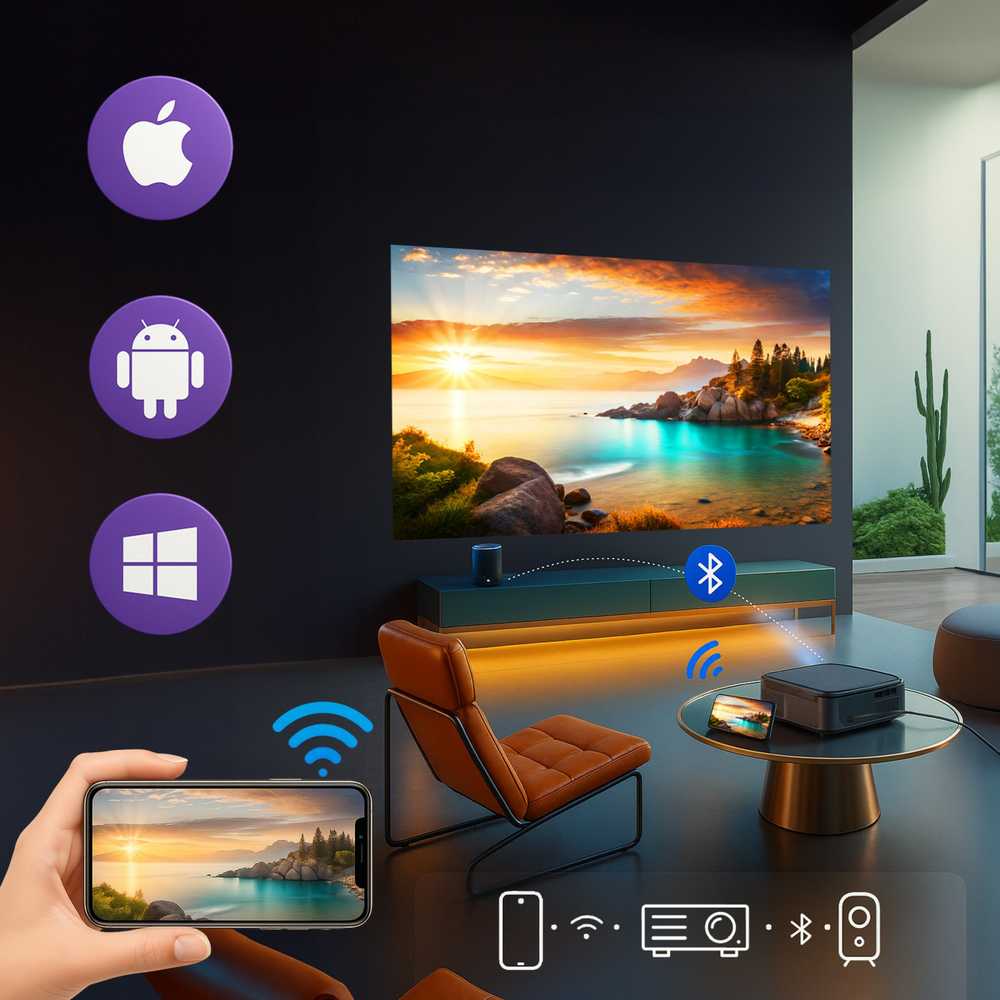 Projektorius „Extralink Smart Life Vision Pro“.