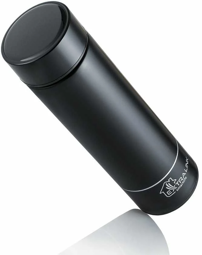 Extralink Smart Travel Mug Juodas | Termo puodelis | Termos su wyświetlaczem LED