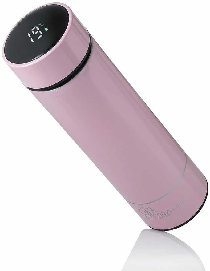 Extralink Smart Travel Mug Rožinė | Termo puodelis | Termos su wyświetlaczem LED