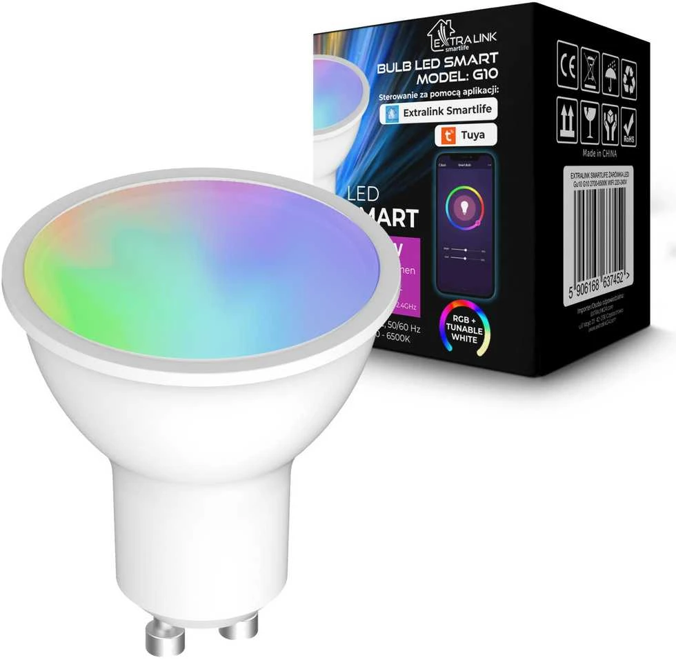 Extralink Smartlife | LED lemputė | GU10 G10 2700-6500K WiFi 220-240V