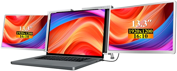 Monitorius „Extralink Smart Life S350 13,3“ | Nešiojamieji nešiojamųjų kompiuterių monitoriai | 2 monitoriai. IPS. 1920 x 1200