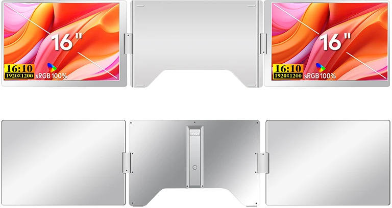 Monitorius „Extralink Smart Life S880 16“ | Nešiojamieji nešiojamųjų kompiuterių monitoriai | 2 monitoriai, IPS, 1920 x 1200