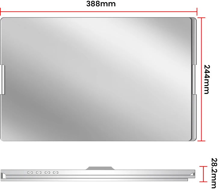 Monitorius „Extralink Smart Life S880 16“ | Nešiojamieji nešiojamųjų kompiuterių monitoriai | 2 monitoriai, IPS, 1920 x 1200