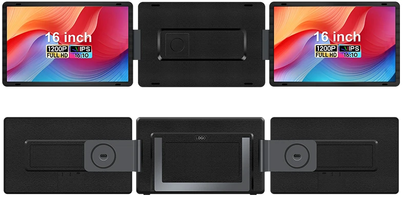 Monitorius Extralink Smart Life S9G 16" | Przenośne monitory do laptopa | 2 monitory, IPS, 1920x1200