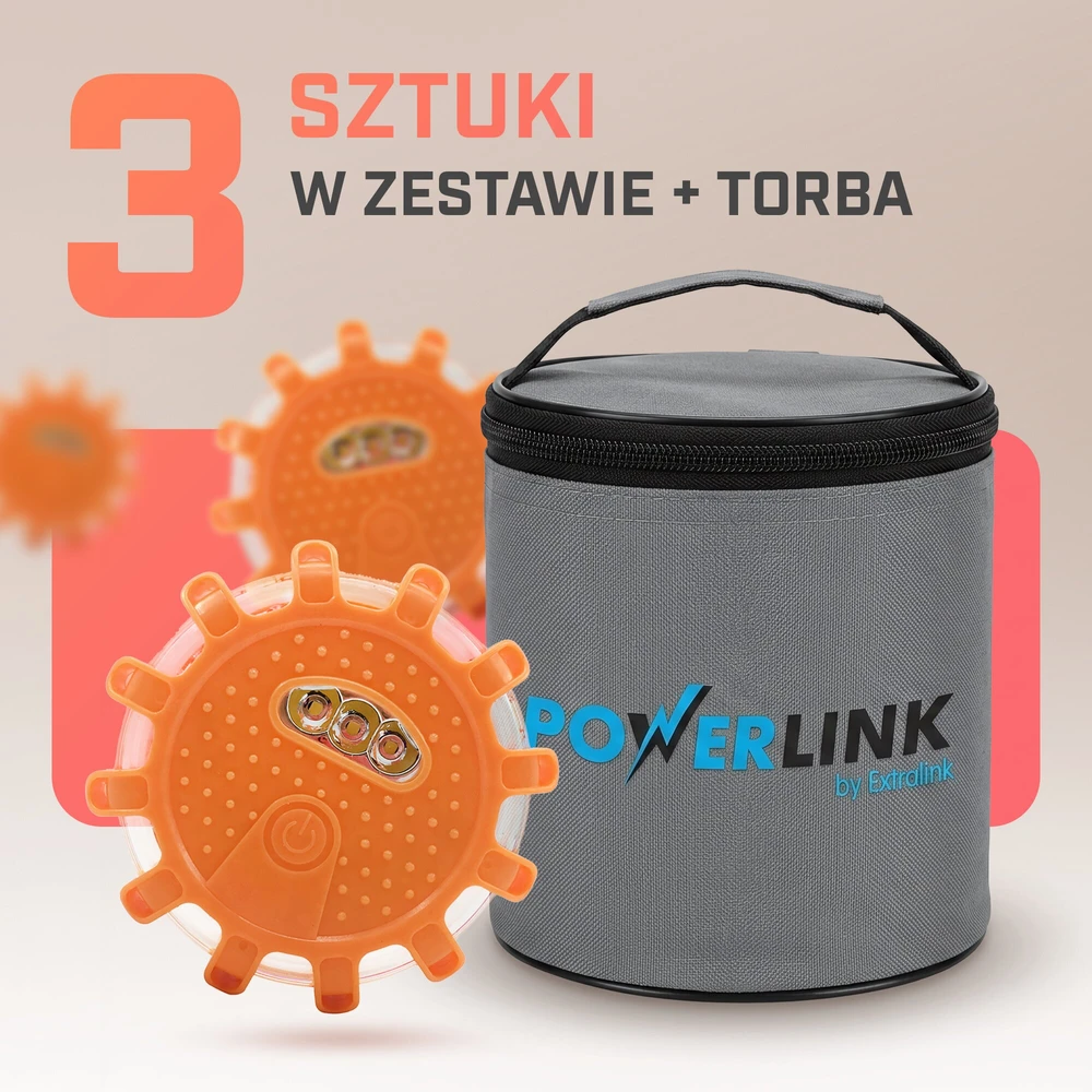 „Extralink Smartlife“ | LED kelio signalas | Kelio signalas, 3 vnt. komplektas