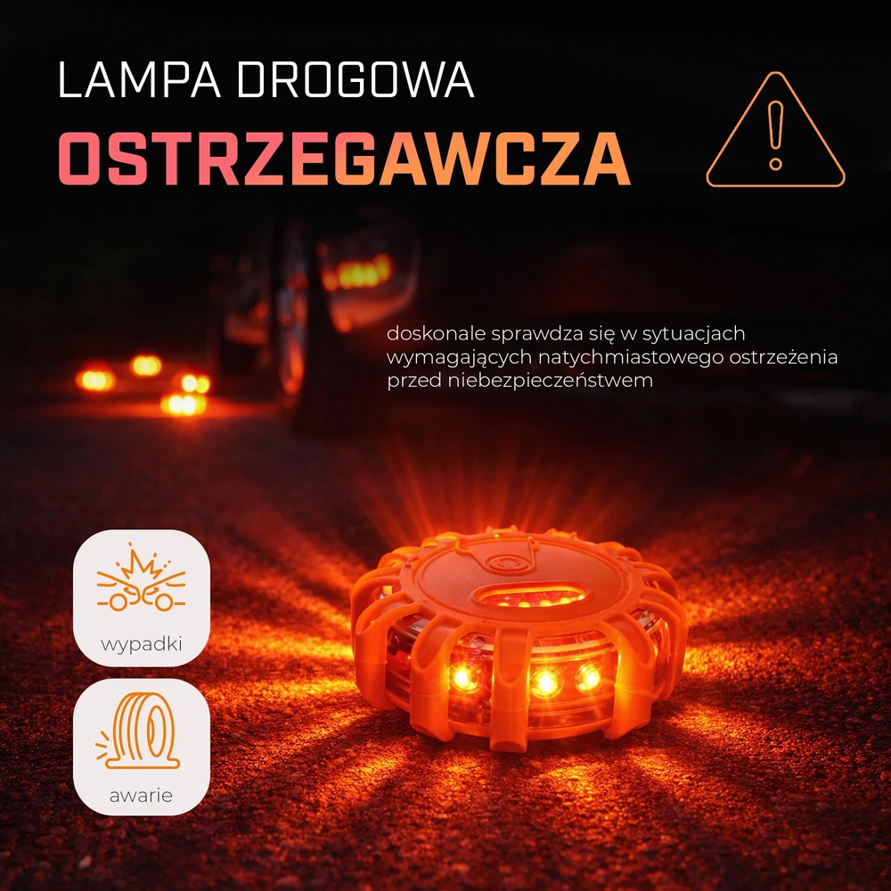 EXTRALINK SMARTLIFE SYGNALIZATOR DROGOWY LED FLARA DROGOWA USB-C