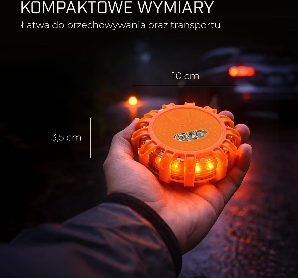 EXTRALINK SMARTLIFE SYGNALIZATOR DROGOWY LED FLARA DROGOWA USB-C