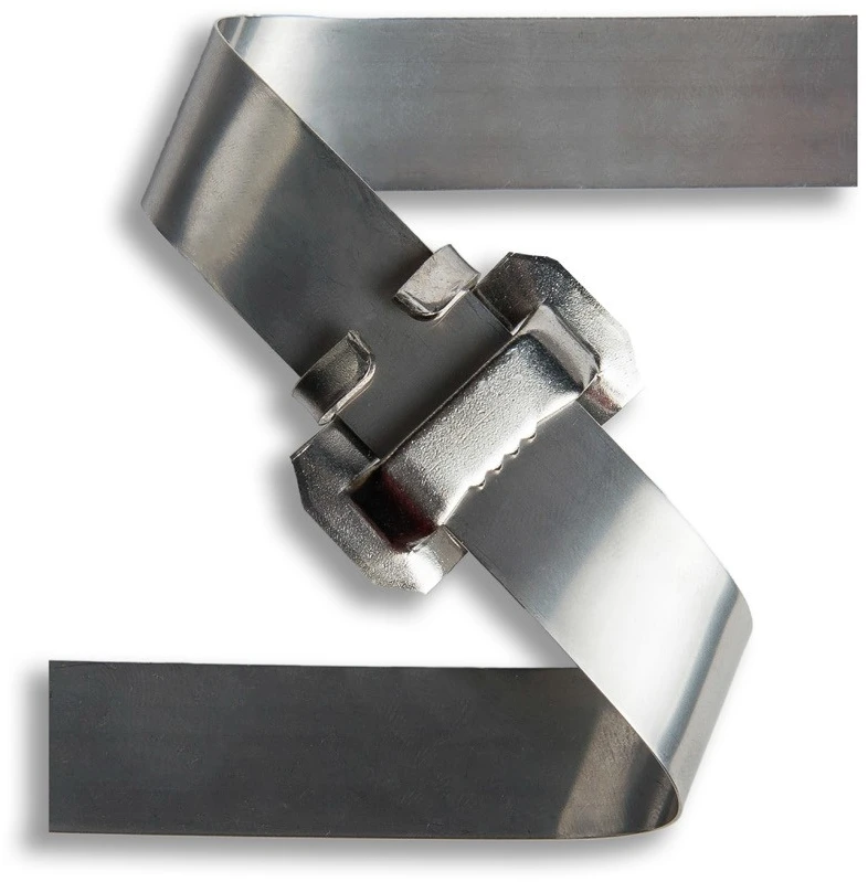 „Extralink SS201“ nerūdijančio plieno dirželis, 0,7 mm, tvirtinimui prie elektros stulpų, 10 mm x 0,7 mm, 50 m
