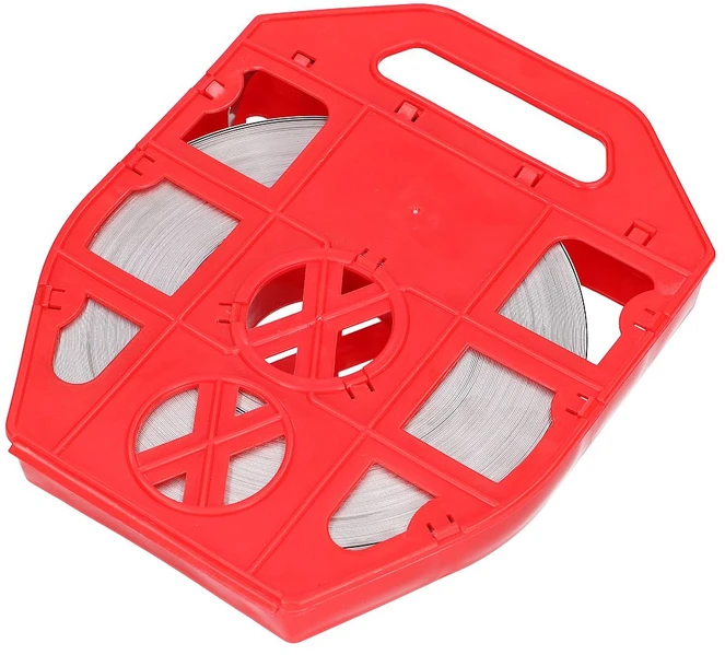 „Extralink SS201“ nerūdijančio plieno dirželis, 0,7 mm, tvirtinimui prie elektros stulpų, 10 mm x 0,7 mm, 50 m