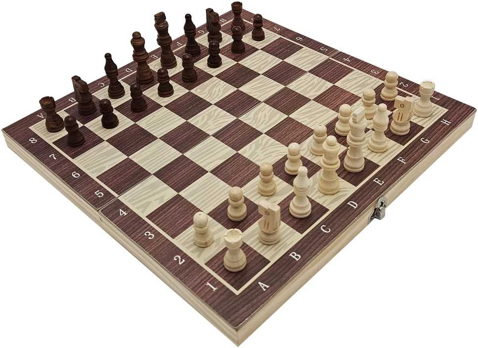 EXTRALINK TOYS DREWNIANE SZACHY 3W1 WARCABY + SZACHY+ TRYKTRAK
