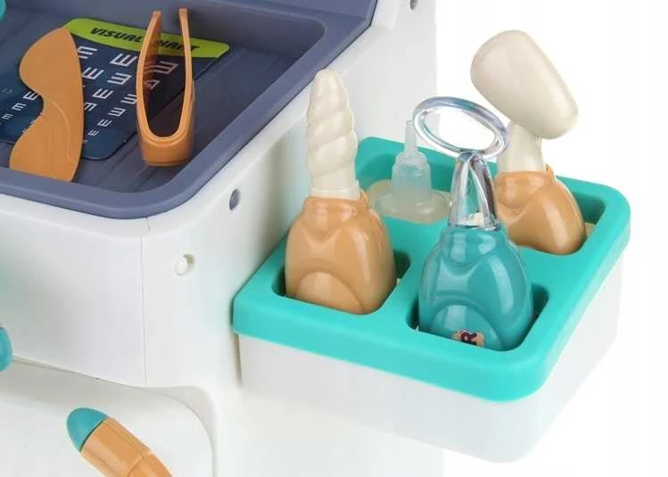 Extralink Toys | Interaktyvus komplektas lekarza | wózek medyczny, duży, zabawka
