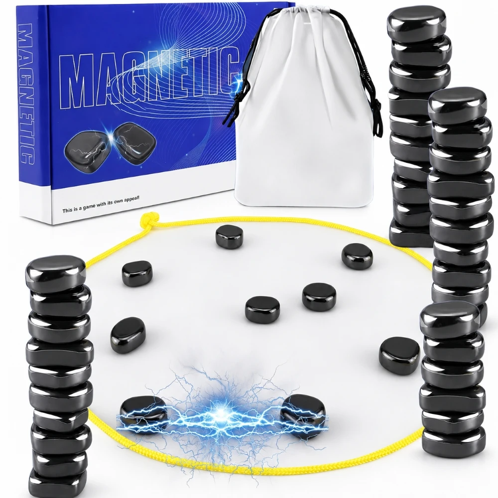 „Extralink Toys“ | Magnetinių akmenų strategijos stalo žaidimas | 30 magnetų