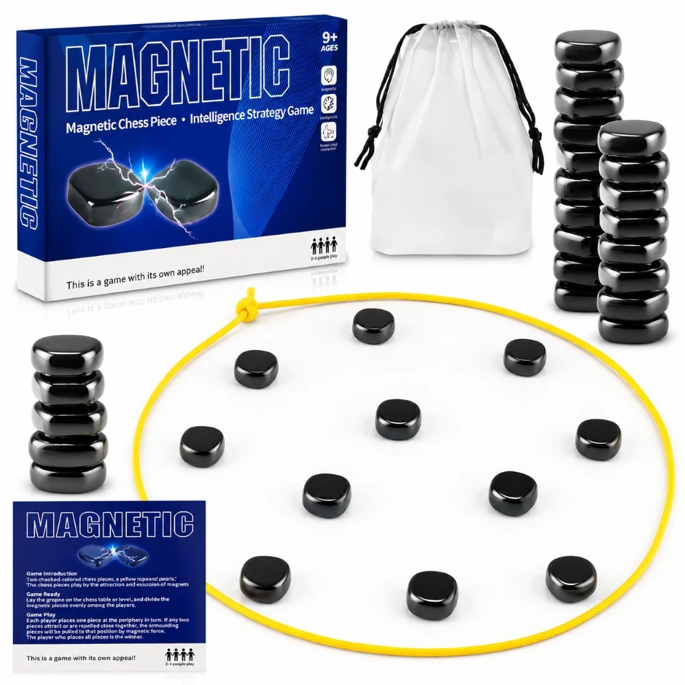 „Extralink Toys“ | Magnetinių akmenų strategijos stalo žaidimas | 40 magnetų
