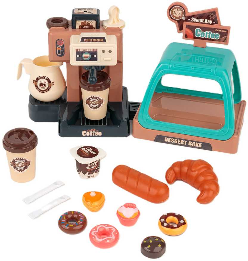 EXTRALINK TOYS Rinkinys MAŁEGO BARISTY EKSPRES KAWIARNIA 40 EL.