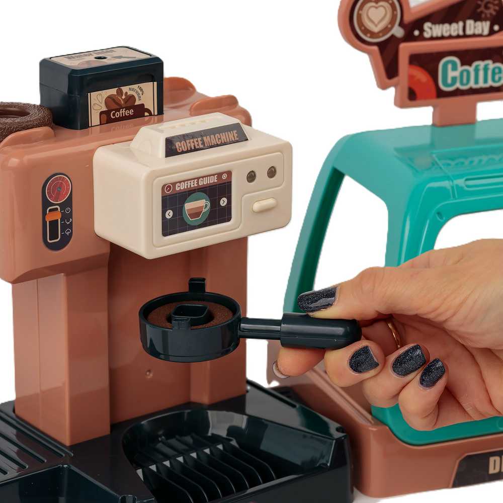 EXTRALINK TOYS Rinkinys MAŁEGO BARISTY EKSPRES KAWIARNIA 40 EL.