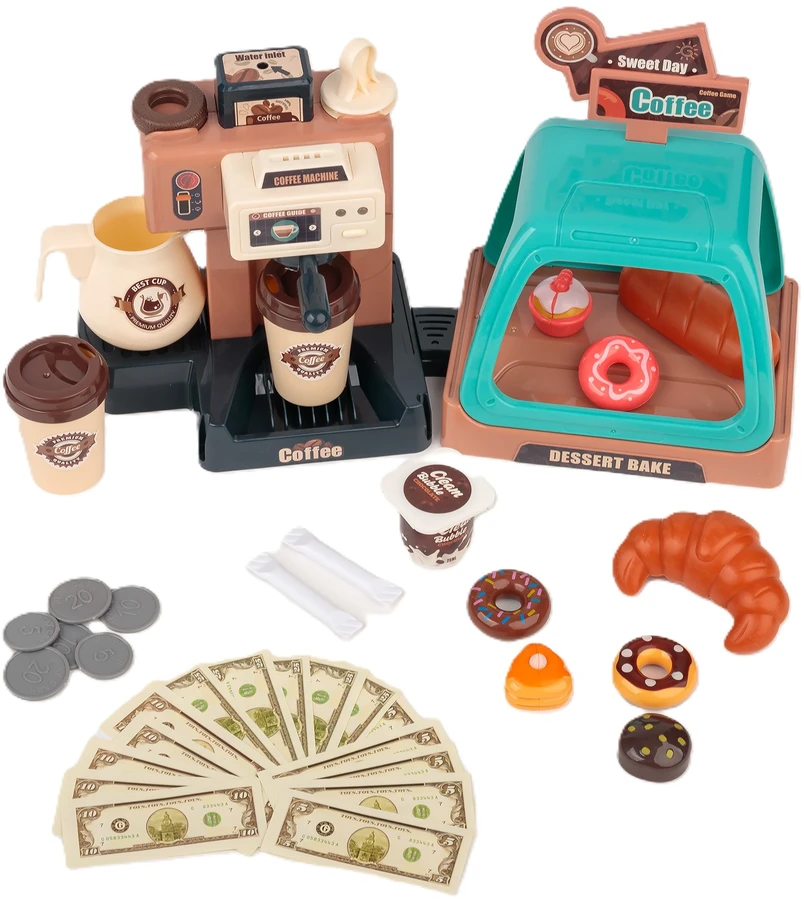 Extralink Toys, Little Barista Set, espreso aparatas, café, 40 pcs.